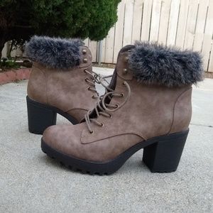 Fur Heeled Boots